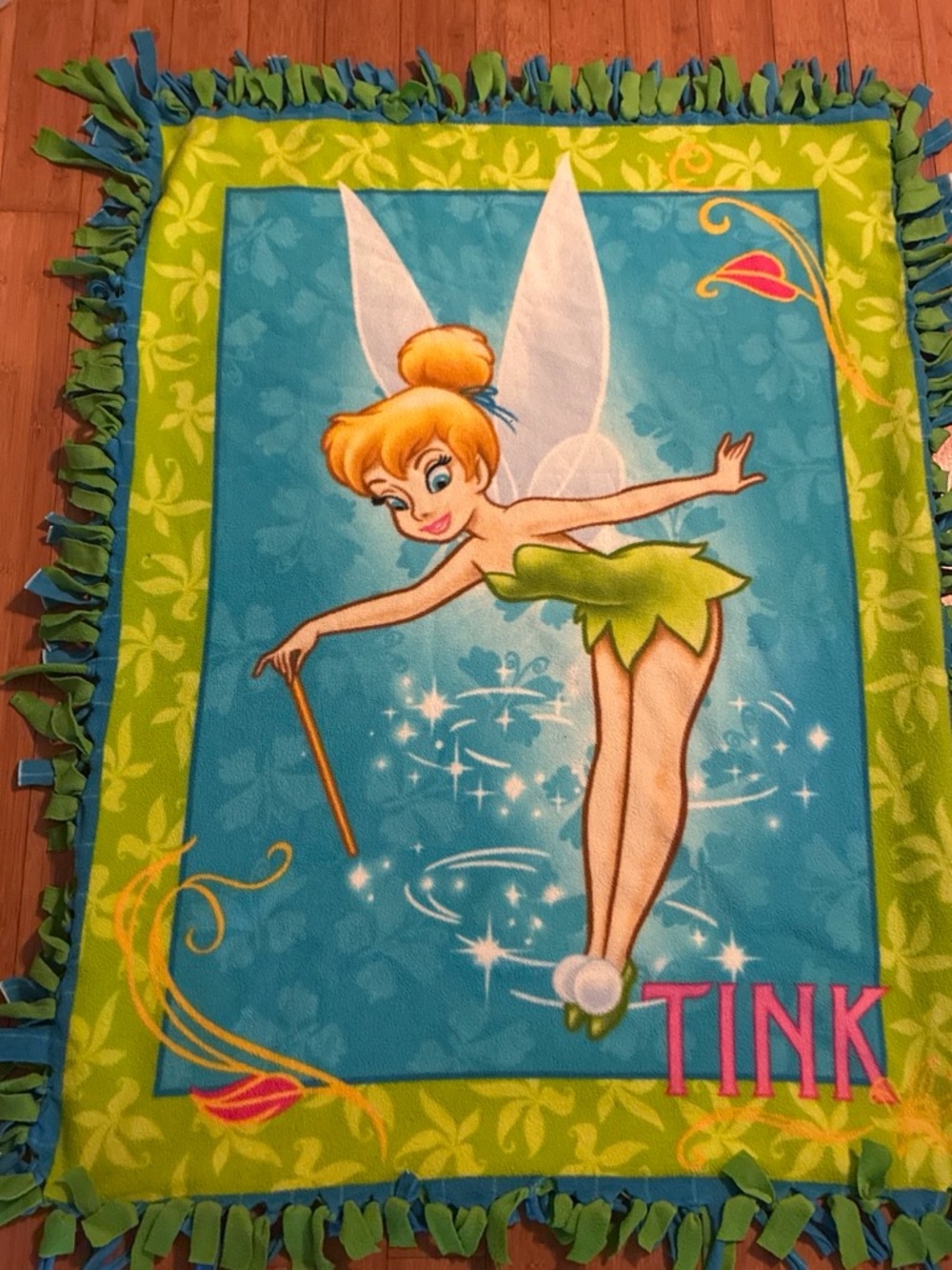 Disney Tinkerbell fleece baby blanket